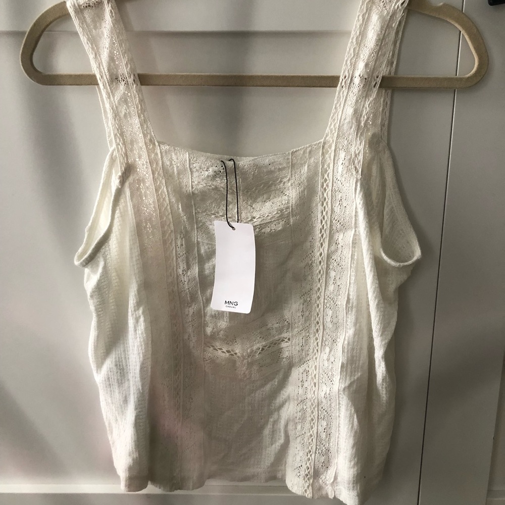 White lace top